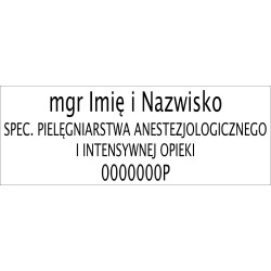 Płytka tektowa do pieczątki