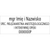 Płytka tektowa do pieczątki
