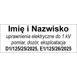 Płytka tektowa do pieczątki