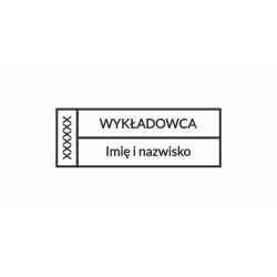 Pieczątka dla instruktora - wykładowcy