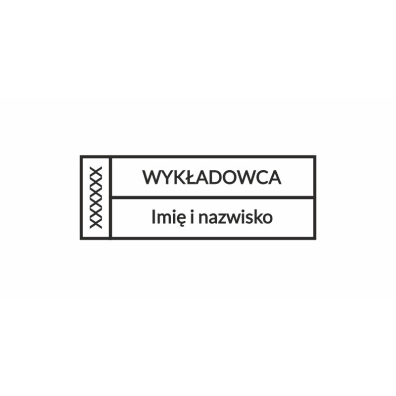 Pieczątka dla instruktora - wykładowcy