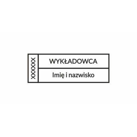 Pieczątka dla instruktora - wykładowcy