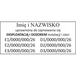 PIECZĄTKA FIRMOWA COLOP EOS 30 51 x 18 mm 5 linii tekstu
