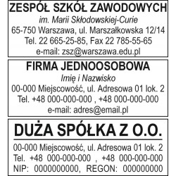 PIECZĄTKA FIRMOWA COLOP EOS 30 51 x 18 mm 5 linii tekstu